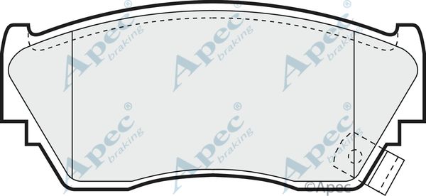 APEC BRAKING Комплект тормозных колодок, дисковый тормоз PAD752